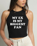 Street fashionista My Ex Is My Biggest Fan short vest