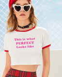 This Is What Perfect Looks Like Street Style Cropped T-Shirt