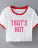 Street style INS trendy That's Hot short slim fit short-sleeved T-shirt spring and summer