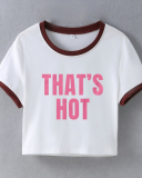 Street style INS trendy That's Hot short slim fit short-sleeved T-shirt spring and summer