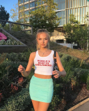 Street Style World's Best Ex Girlfriend Short Tank Top