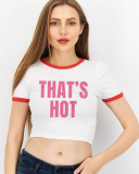 Street style INS trendy That's Hot short slim fit short-sleeved T-shirt spring and summer