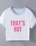 Street style INS trendy That's Hot short slim fit short-sleeved T-shirt spring and summer