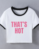 Street style INS trendy That's Hot short slim fit short-sleeved T-shirt spring and summer