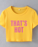 Street style INS trendy That's Hot short slim fit short-sleeved T-shirt spring and summer
