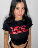 World's Best Ex Girlfriend Street Trendy Short Slim Fit Short Sleeve T-shirt