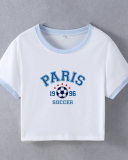 Street style INS Internet celebrity trendy midriff-baring slim fit short-sleeved T-shirt
