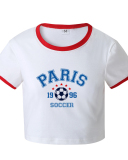 Street style INS Internet celebrity trendy midriff-baring slim fit short-sleeved T-shirt