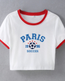 Street style INS Internet celebrity trendy midriff-baring slim fit short-sleeved T-shirt