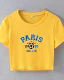 Street style INS Internet celebrity trendy midriff-baring slim fit short-sleeved T-shirt