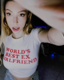 World's Best Ex Girlfriend Street Trendy Short Slim Fit Short Sleeve T-shirt