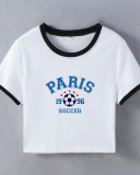 Street style INS Internet celebrity trendy midriff-baring slim fit short-sleeved T-shirt
