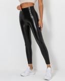 Women Hot Sale Wholesale Bulk Order PU Ruched Hips Lift Workout Pants XS-2XL