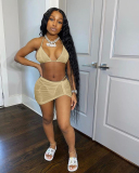 3 Pieces Set Backless Sexy Cheap Swimwear