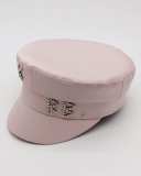 Women Rhinestone Fashion Satin Navy Hat