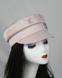 Women Rhinestone Fashion Satin Navy Hat