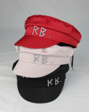 Women Rhinestone Fashion Satin Navy Hat