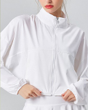 Spring Summer Sun Protection Quick Drying Fitness Sports Long Sleeve Coat Yellow Pink Green White Black S-XL