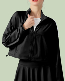 Spring Summer Sun Protection Quick Drying Fitness Sports Long Sleeve Coat Yellow Pink Green White Black S-XL