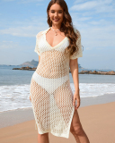 Long Dress Loose Solid Color Holiday Pullover Fashionable Women'S Dress