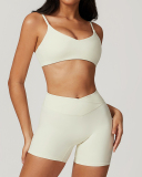 Women Sling Bra Pants Quick Drying Running Yoga Two-piece Sets S-XL