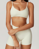 Women Sling Bra Pants Quick Drying Running Yoga Two-piece Sets S-XL