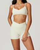 Women Sling Bra Pants Quick Drying Running Yoga Two-piece Sets S-XL