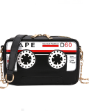 Tape Pu Crossbody Bag Versatile Chain Small Bag