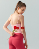 Sexy Square Neck Strap Women Yoga Vest Outerwear Beautiful Back Slimming Pilates Fitness Top S-XL