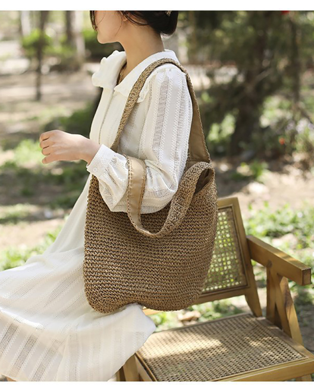 Handmade Woven Bag Casual Large Capacity Beach Bag