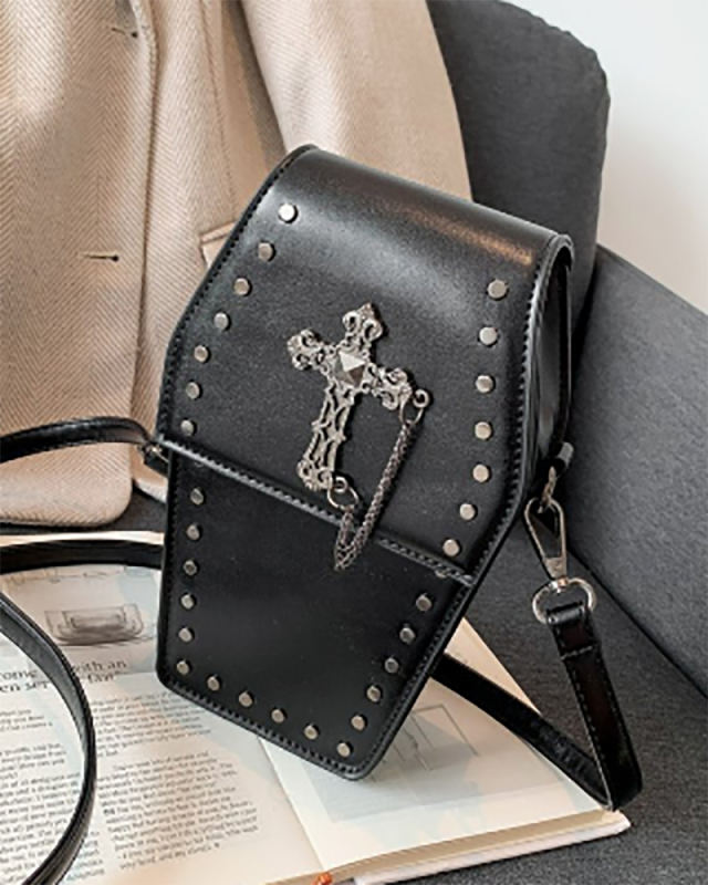 Retro Gothic Style Vertical Mobile Phone Bag Purse