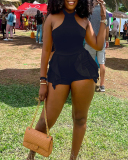 Ruffle Style Hot Summer Short Jumpsuit S-XXL