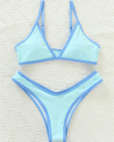Solid Color Women Sporty Bikini Set S-L