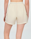 Women Lined Sports Pockets Outdoor Running Shorts S-XL