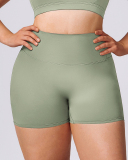 Quick Drying Women Plus Size High Waist Sports Shorts XL-3XL
