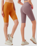 Women Breathable High Waist Hips Lift Yoga Sports Shorts S-XL