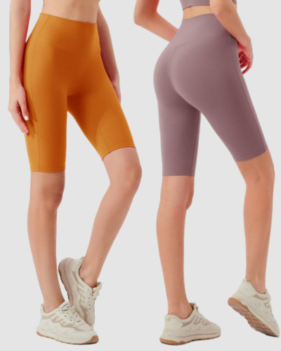 Women Breathable High Waist Hips Lift Yoga Sports Shorts S-XL