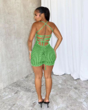 Knitted Women Open Back High Fashion Jumpsuit S-2XL