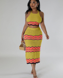 Colorful Vacation Two Piece Skirt Set S-XXL