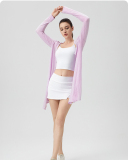 Loose Breathable Running Sunscreen Long Sleeve Coat S-2XL