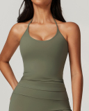 Women Halter Neck Backless Quick Dry Sports Vest S-XL