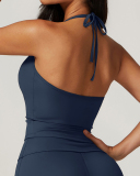 Women Halter Neck Backless Quick Dry Sports Vest S-XL