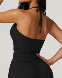 Women Halter Neck Backless Quick Dry Sports Vest S-XL