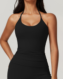 Women Halter Neck Backless Quick Dry Sports Vest S-XL