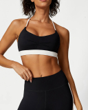 Colorblock Women Fitness Sports Yoga Two-piece Sets S-L