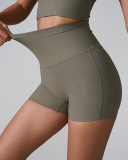 Women Summer Wrap Back High Waist Quick Drying Sports Shorts XS-XL