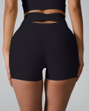 Women Summer Wrap Back High Waist Quick Drying Sports Shorts XS-XL