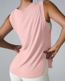 Hot Sale Wholesale Loose Women Sleeveless Sports Cover Vest S-XL