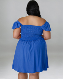 Off Shoulder Women Plus Size Dress XL-5XL