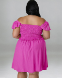Off Shoulder Women Plus Size Dress XL-5XL